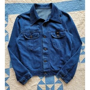 Vintage‎ 1970s H.I.S Blue Denim Jean Jacket Women's sz S